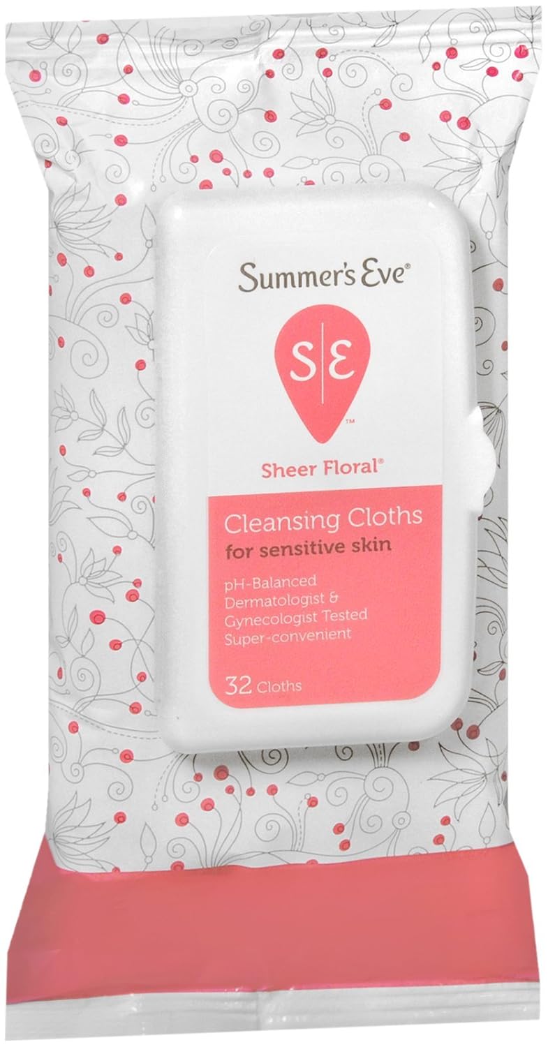Eve Summer's Feminine Cleansing Cloths 32 Cloths Health