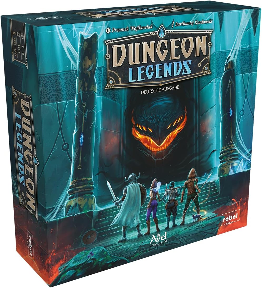 Rebel, Dungeon Legends, Knowledge game, Board game, 1-4 players, from 10+ years, 60-90 minutes, German