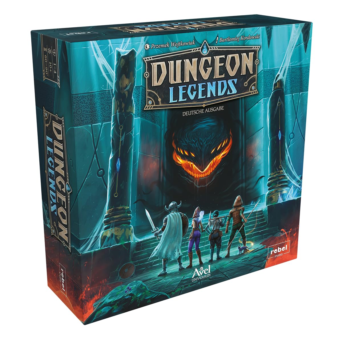 Rebel, Dungeon Legends, Kennerspiel, Brettspiel, 1-4 Spieler, ab 10+ Jahren, 60-90 Minuten, Deutsch