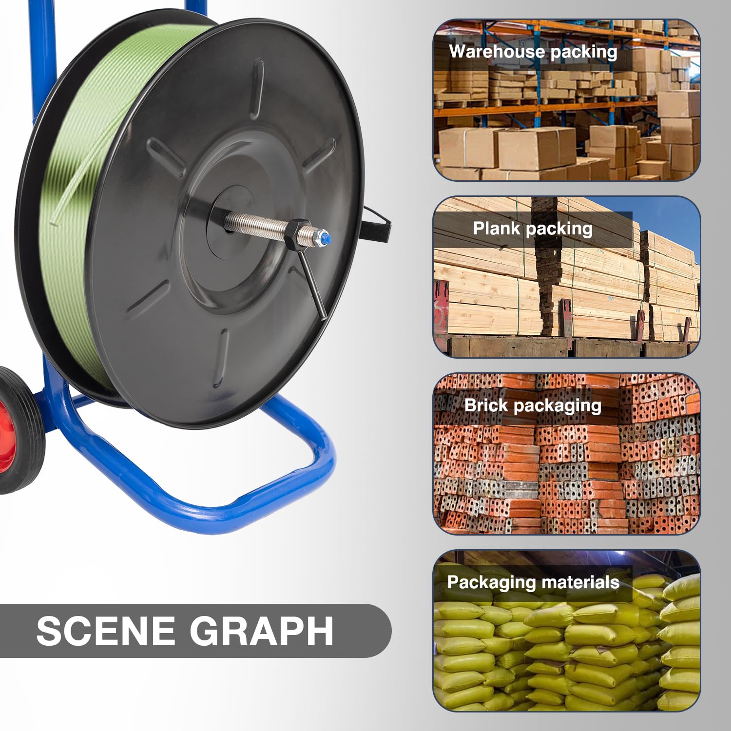 Heavy Duty Poly Strapping Roll - 1/2