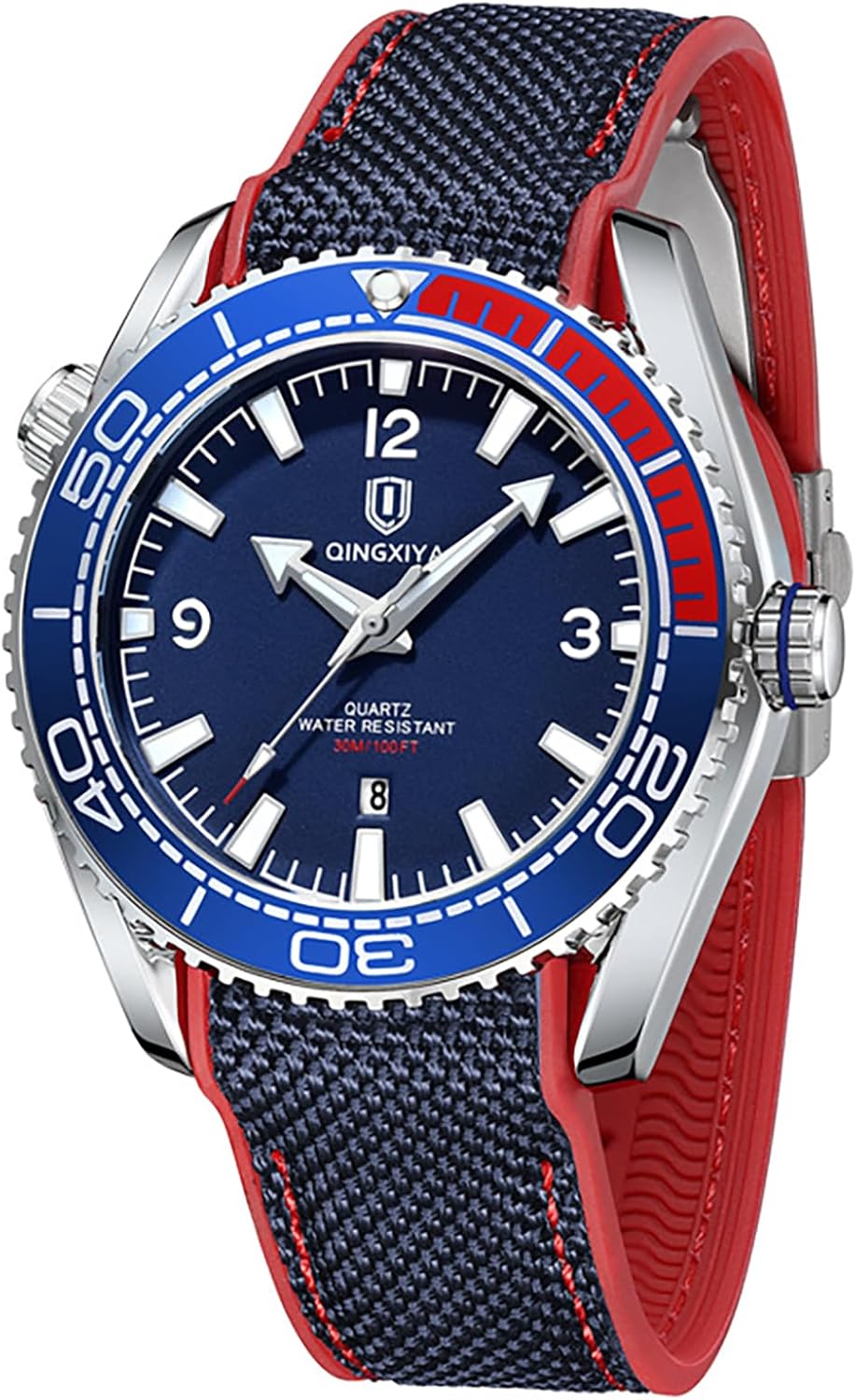 MASTOP Watches for Men Fashion Outdoor Sports Wristwatch Quartz Analog Luminous Waterproof Date Display