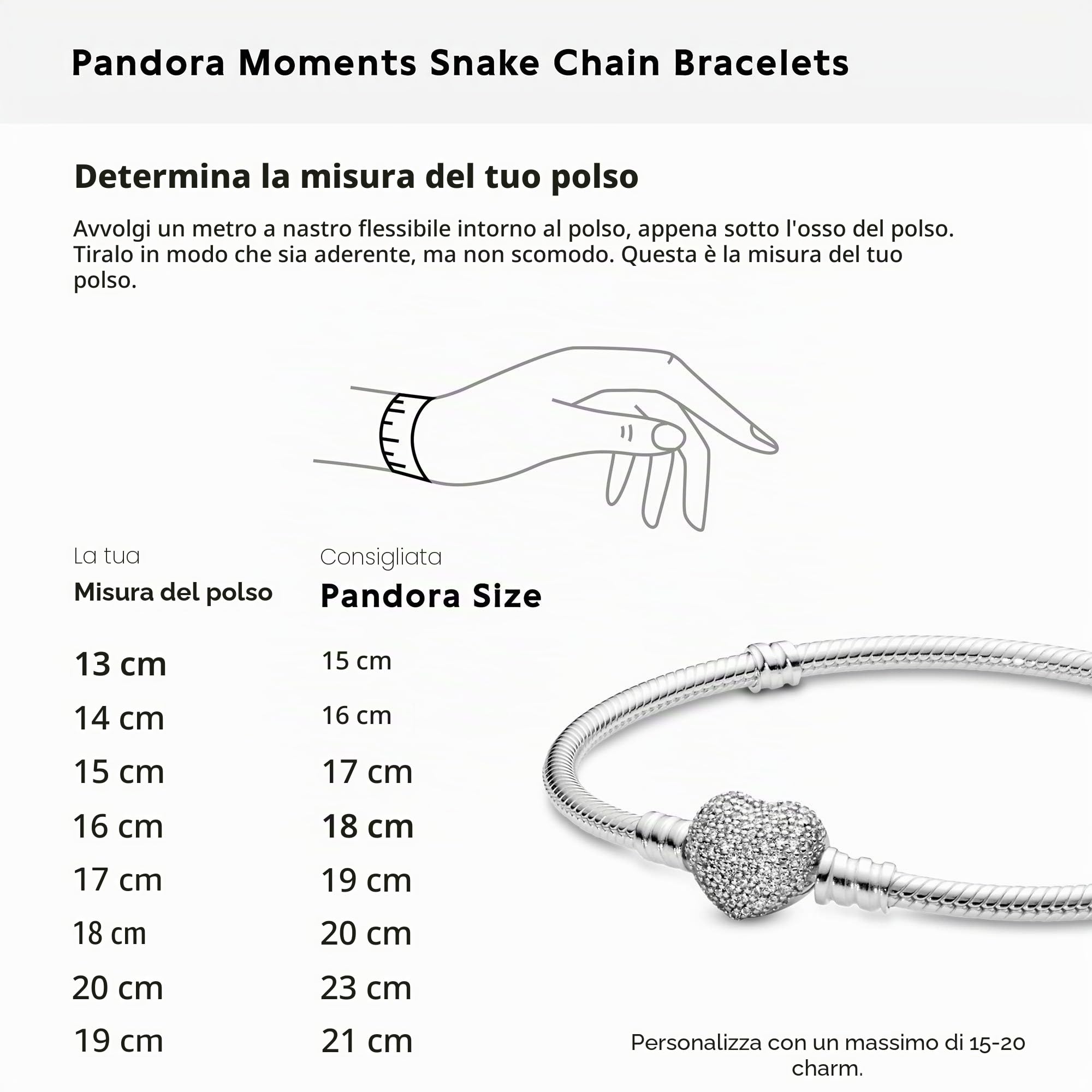 Pandora Bracciale con Charm Donna argento 925_argento - 590727CZ-18