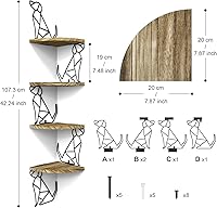Vista 7 de Alsonerbay Bundle - Estantes esquineros