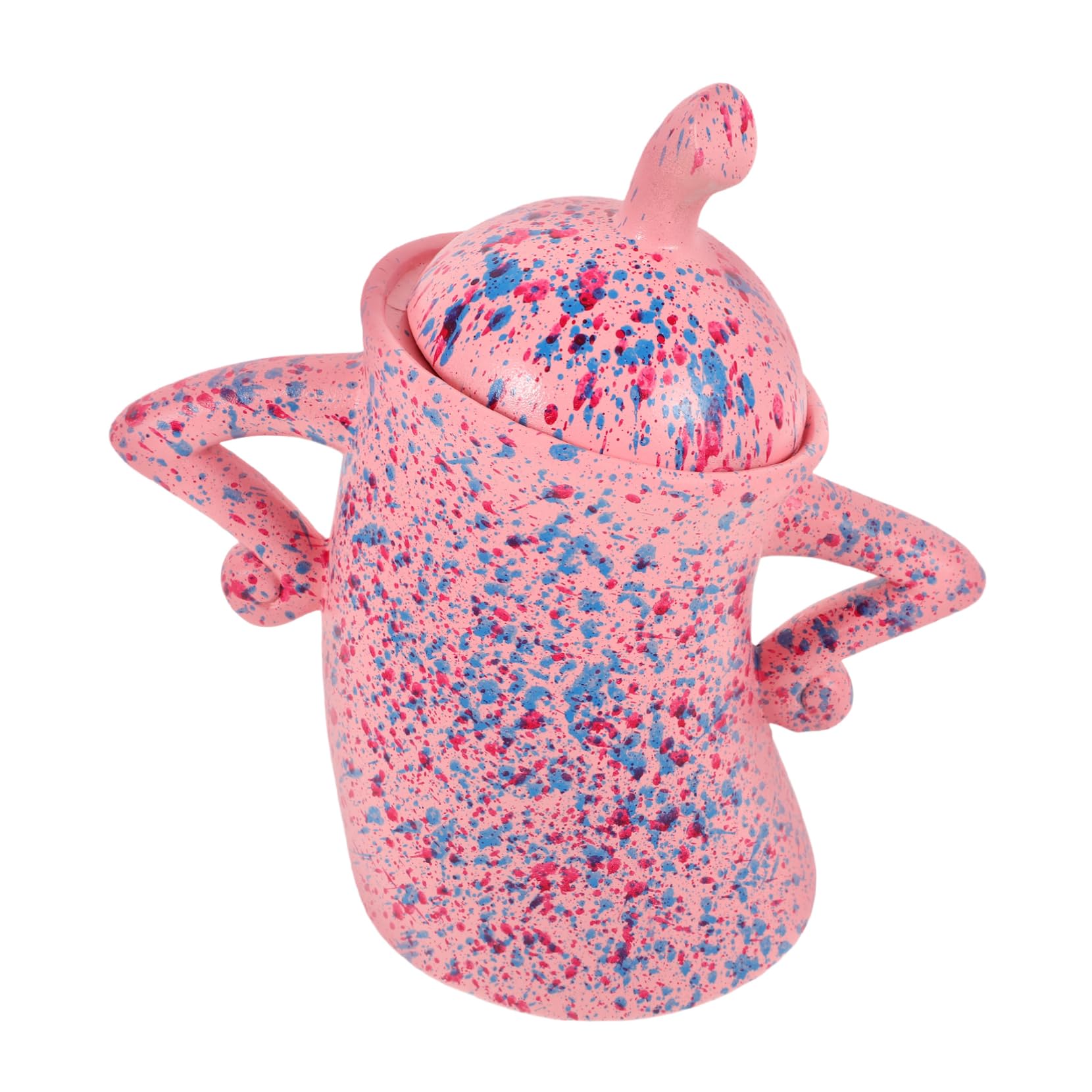 COLLBATHSpoof Twisted Cup Kitchen Storage Canister Reusable Canister Tea Storage Jar Mug with Attitude Kitchen Storage Jar Desktop Storage Jar Office Storage Jar Funny Canister Resin