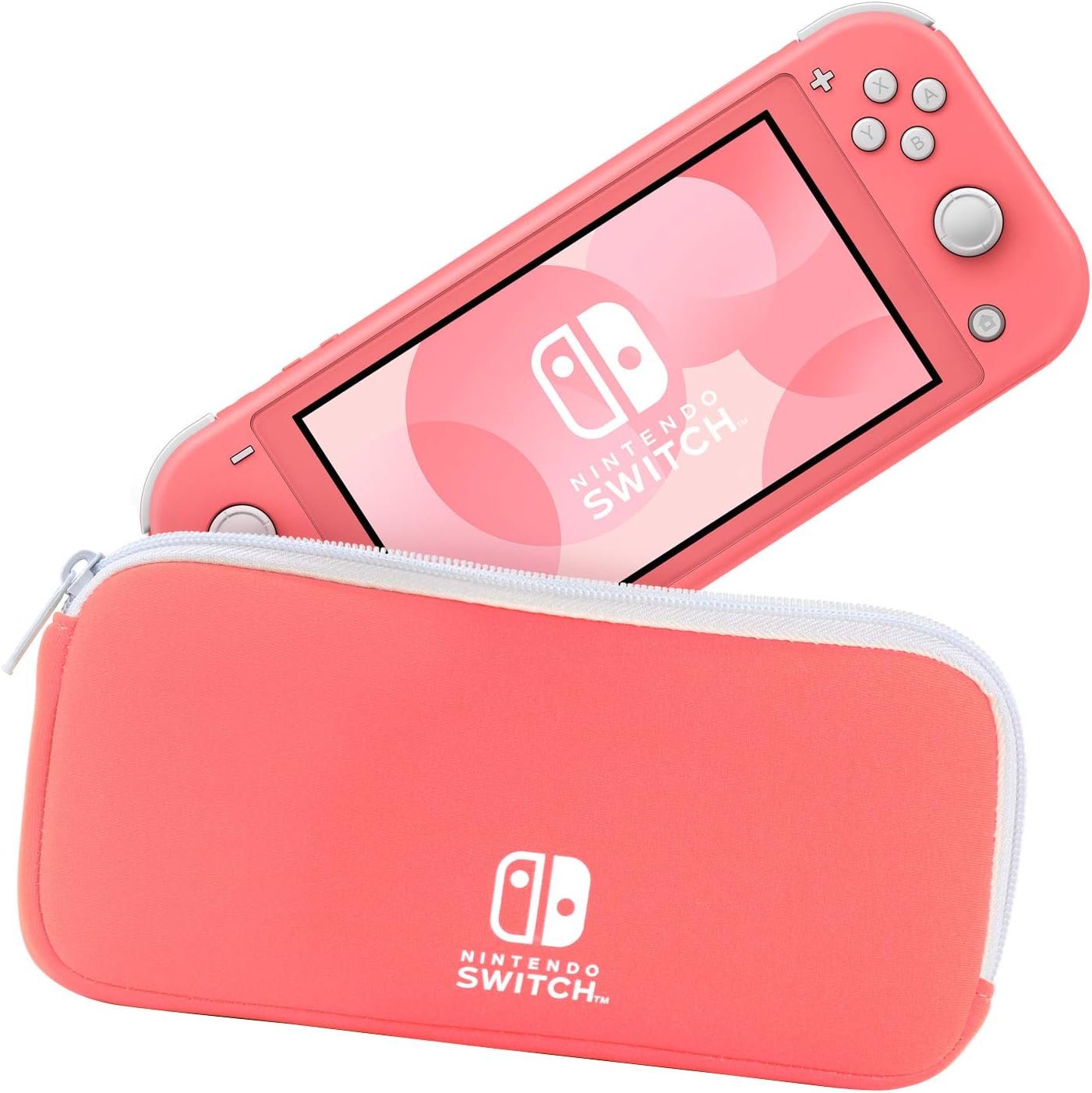 Nintendo Switch LITE コーラル 公式ハードケース保証あり