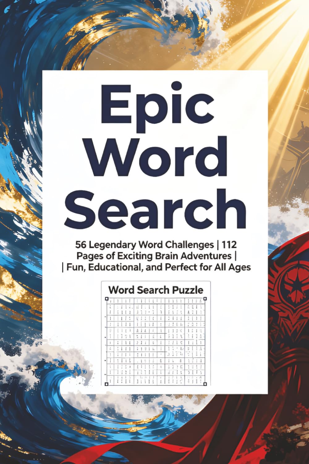 Epic Word Search Puzzle Book: 56 Legendary Word Challenges | 112 Pages of Exciting Brain Adventures | Fun, Educational, and Perfect for All Ages