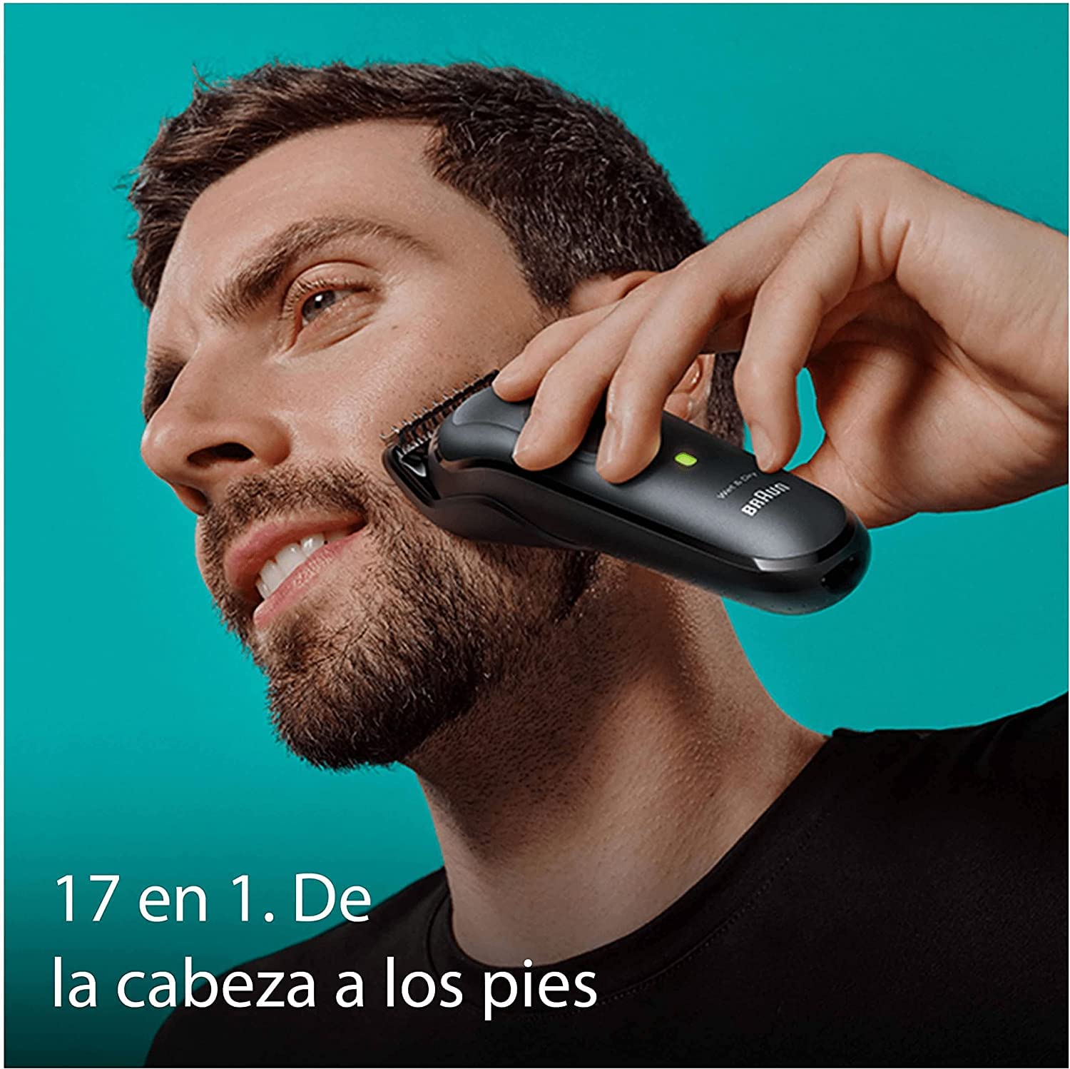 Braun Recortadora de Barba Series 7 MGK7491, Máquina Cortar Pelo, Cortapelos Hombre + King C. Gillette Gel Barba y Rostro con Agua de Coco, Aceite de Argán y Aguacate 350 ml