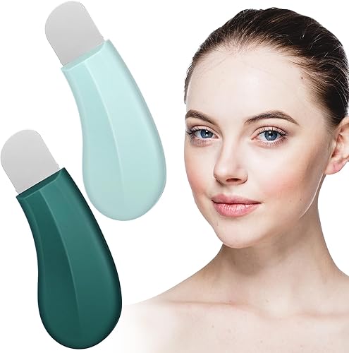 2 herramientas removedoras de puntos negros, rascador facial suave y seguro, limpieza profunda, removedor de puntos negros, espátula de piel,