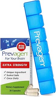 Prevagen Extra Strength - 30 Capsules (1 Month Supply) | Formulated for Your Brain | 20mg of Apoaequorin Plus Vitamin D3 with 7-Day Pill Minder
