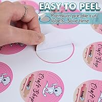 Vista 6 de Koala Round Labels 2 Inch, Matte Waterproof Printable Circle Stickers for Inkjet and Laser Printer, 240 Circle Labels for Brand Logo, Bottle, Jar