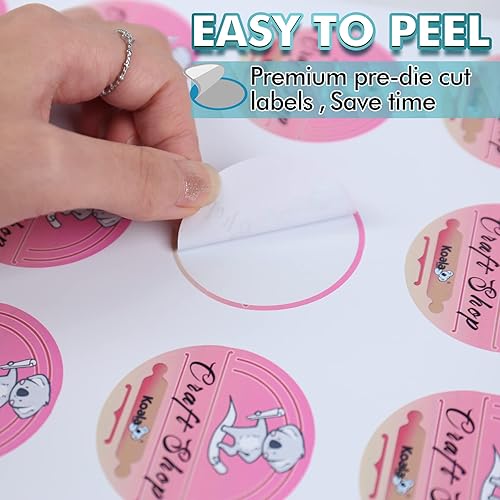 Miniatura 6 de Koala Round Labels 2 Inch, Matte Waterproof Printable Circle Stickers for Inkjet and Laser Printer, 240 Circle Labels for Brand Logo, Bottle, Jar