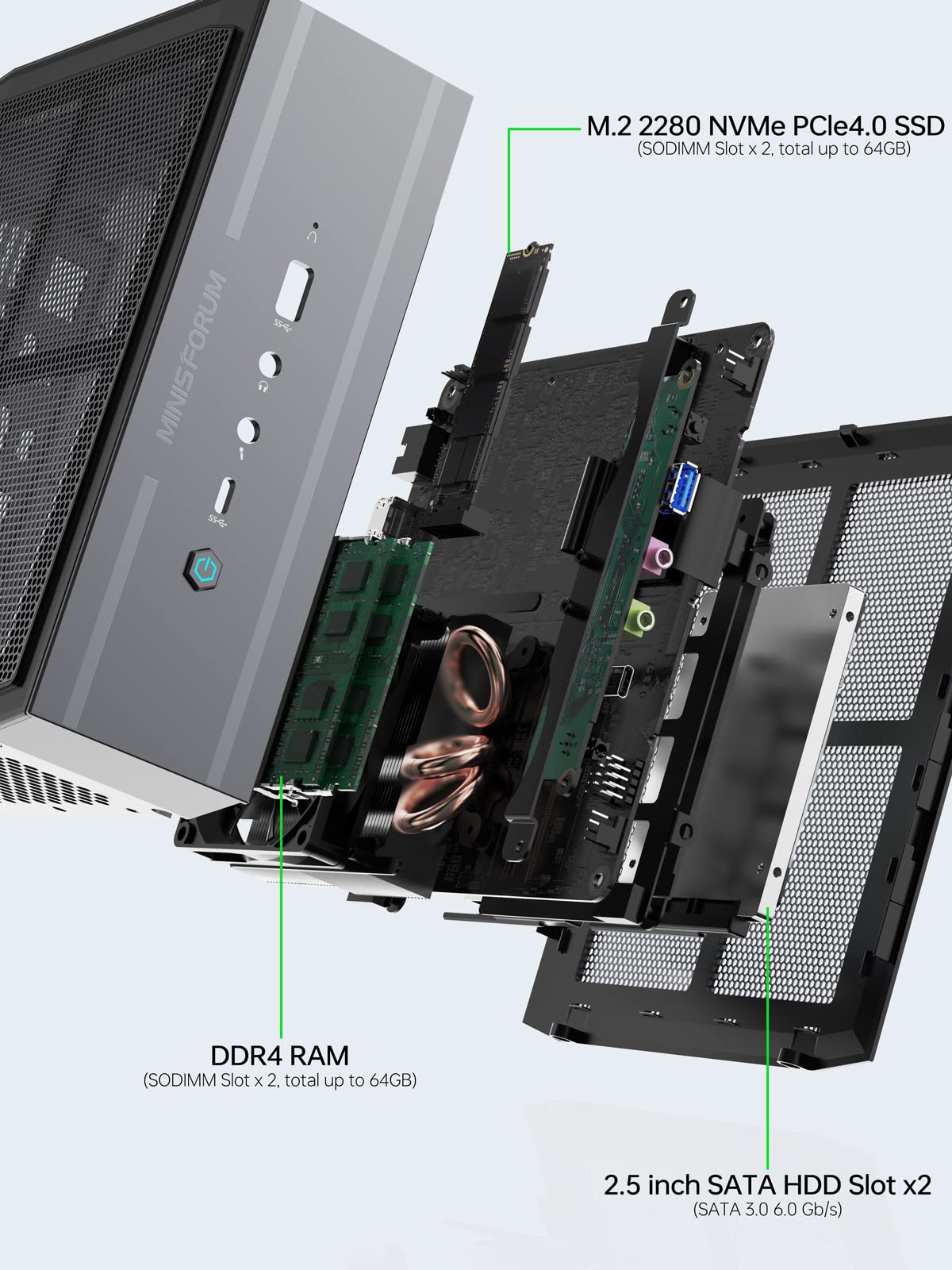 Windowsデスクトップ i9 12900H 32GB 1TB MINISFORUM NAD9 Amazon.co.jp: 「並行輸入品」MINISFORUM Minisforum Neptuneシリーズ