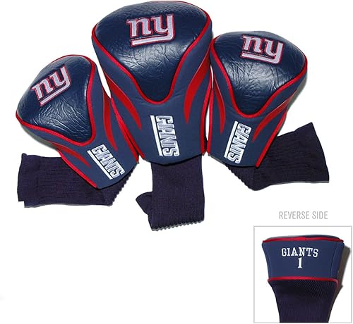 Vista 16 de Team Golf NFL Numeradas 1, 3 y X, se adapta a drivers de gran tamaño, utility, rescue y clubes de fairway, forrado de terciopelo para protección