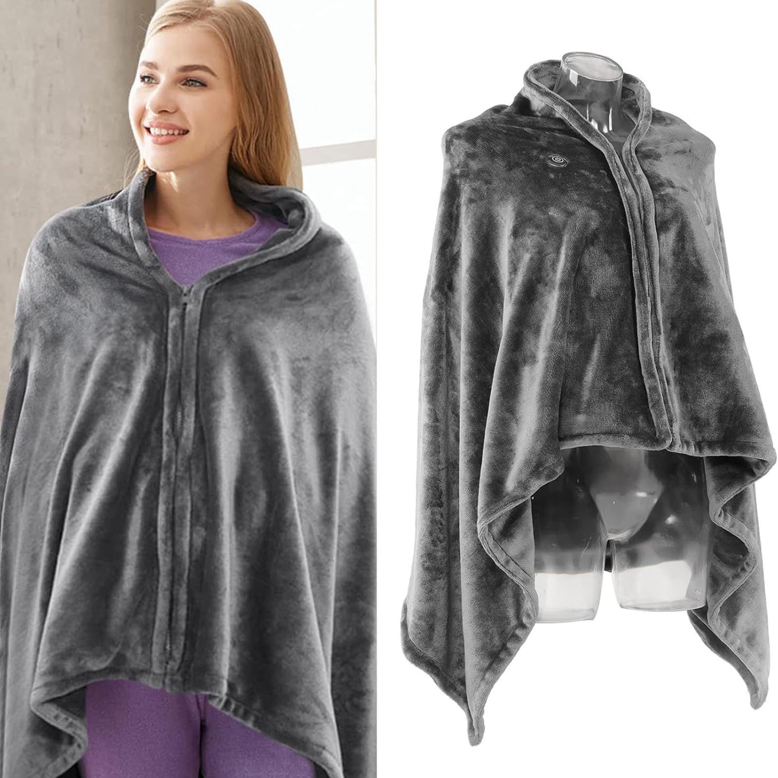 Zunate Cape Chauffant 3 Niveaux pour Hiver