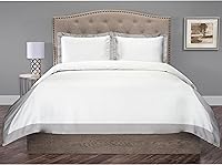 Vista 27 de Hotel Luxury - Juego de funda de edredón de 3 piezas de doble tono, 800 hilos, 100% algodón orgánico colección de ropa de cama premium Super King