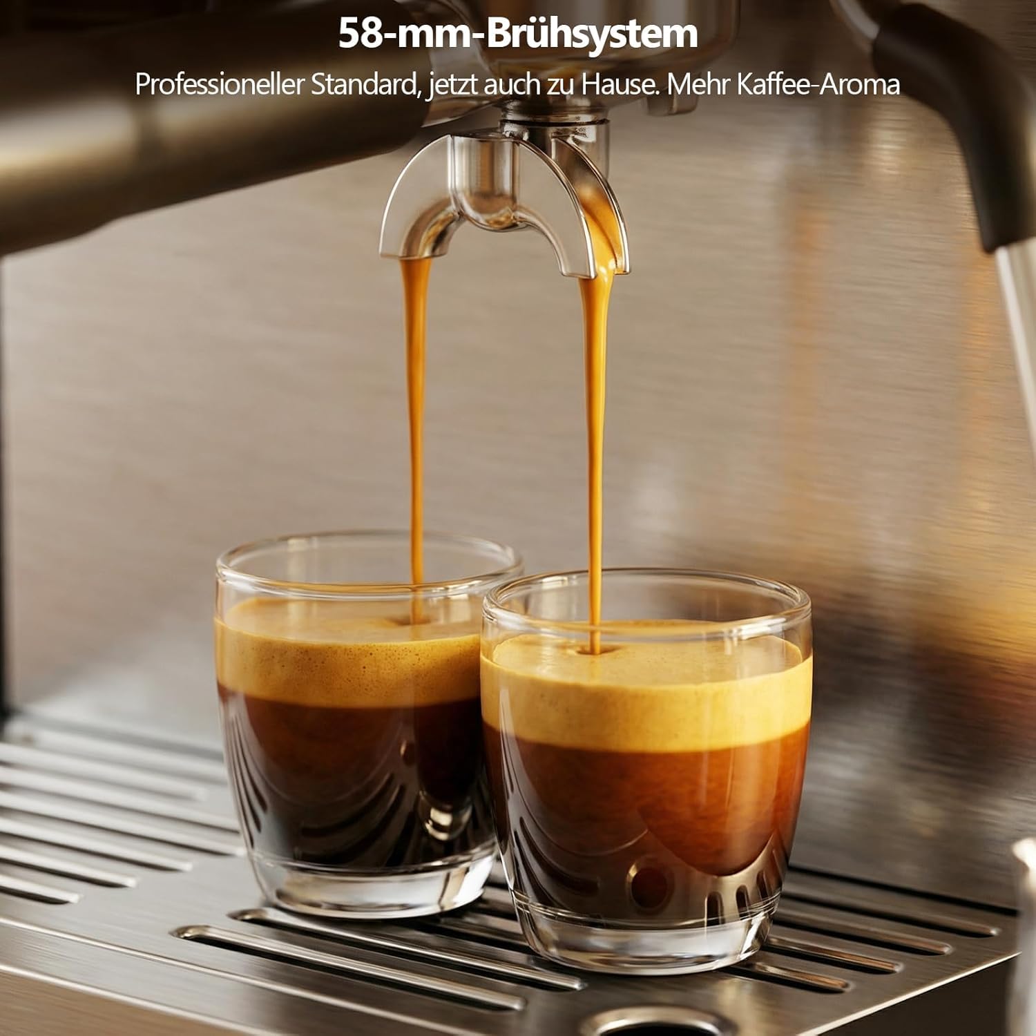 COWSAR Espresso Kaffee Maschine, mit Mahlwerk und manuellem Milchaufschäumer, 15 Bar Drucksystem, schnell aufheizende espresso machine, geeignet für Cafés, Restaurants, Wohnungen und Büros
