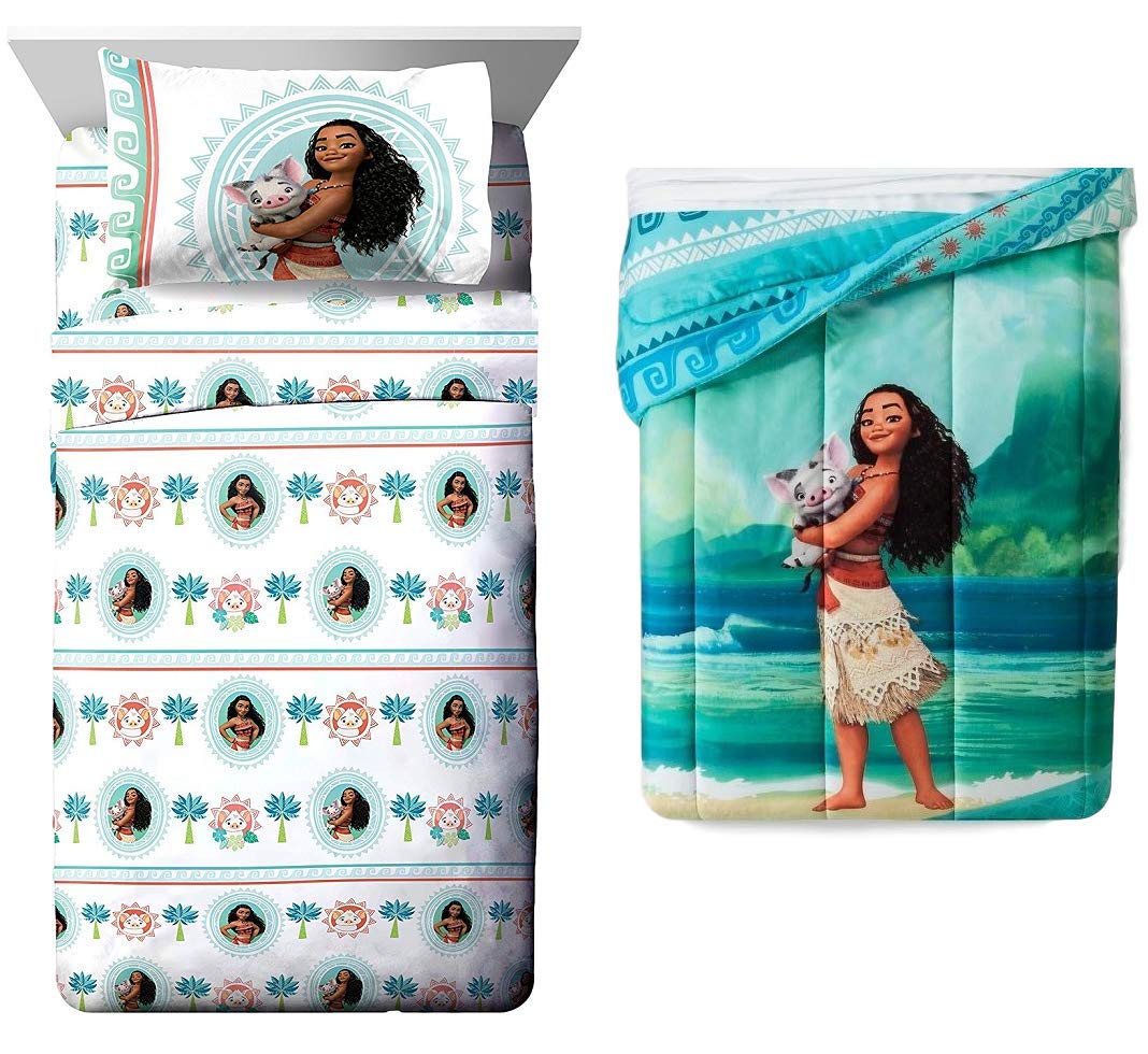 Buy Disney Moana Twin Bedding Set Sheet Set & Comforter by Disney