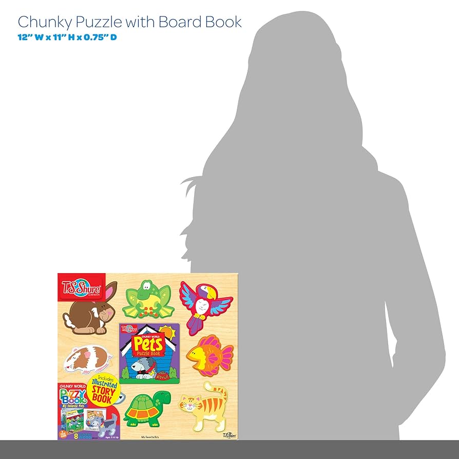 Amazon.com: TS Shure by Bendon Animals Pets Chunky 8-Piece