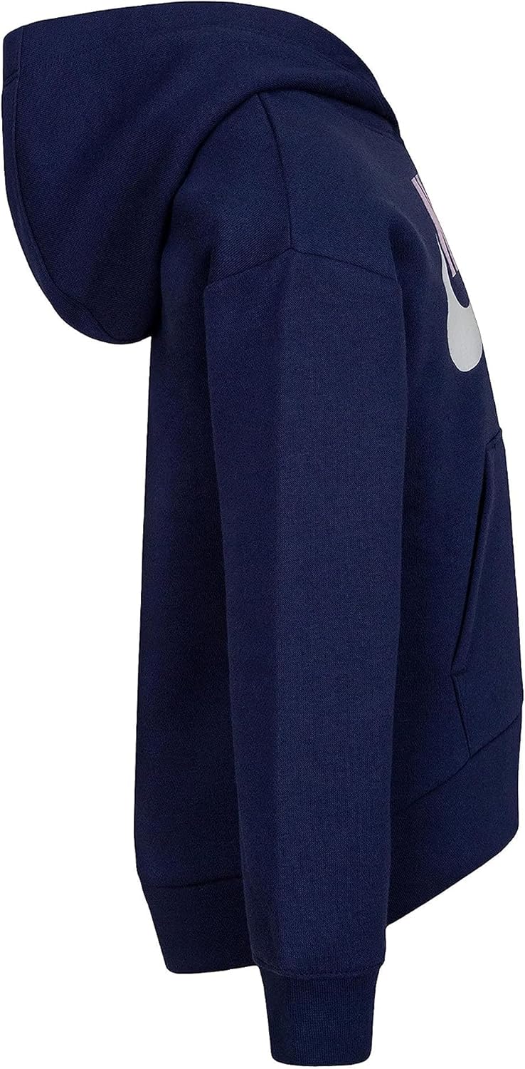 Nike Girl's Club Fleece Hi Low Pullover (Little Kids) Midnight Navy 6X Little Kid