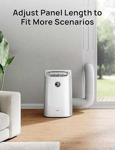 Miniatura 4 de Dreo Kit de ventilación de aire acondicionado portátil ajustable con conducto de escape de 5.9 pulgadas, kit de panel de ventana sin costuras