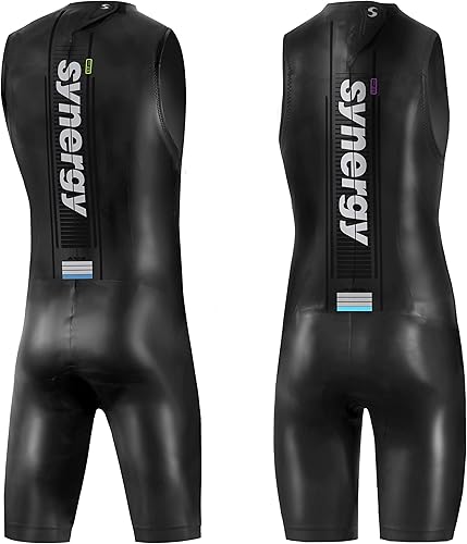 Miniatura 7 de Synergy Traje de neopreno de triatlón de 30.079in - Volution sin mangas, de neopreno de piel suave para natación en aguas abiertas, aprobado por