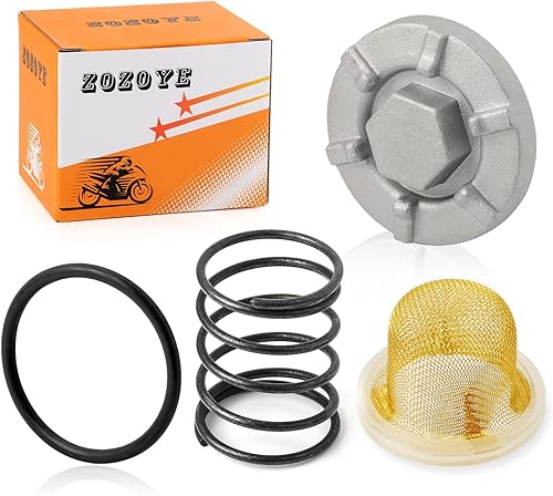 Kit de tapón de drenaje de aceite colador de aceite y junta tórica de resorte para YAMAHA Raptor Warrior Big Bear Grizzly Kodiak 350 400 450 600