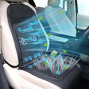 ICY Seat Auto Kühlkissen Mit Lüftern & Massage – 12/16/20/24 Fans, 6 Massage-Modi, Automatisch Ein-/ausschalten