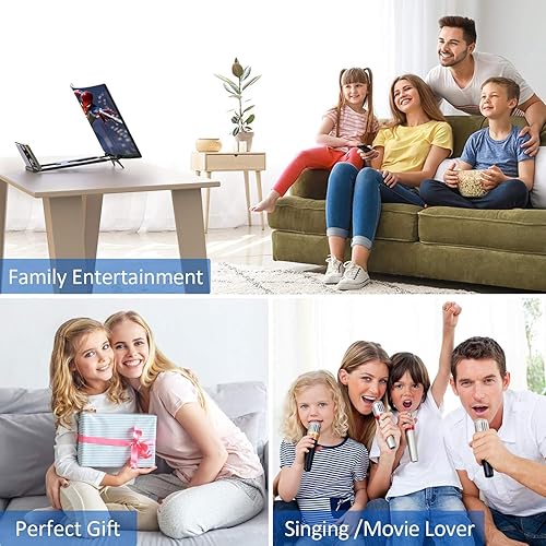 Miniatura 7 de Lupa de pantalla curvada de 14 pulgadas para teléfono celular, proyector de aumento 3D HD para películas, videos y juegos, soporte plegable para