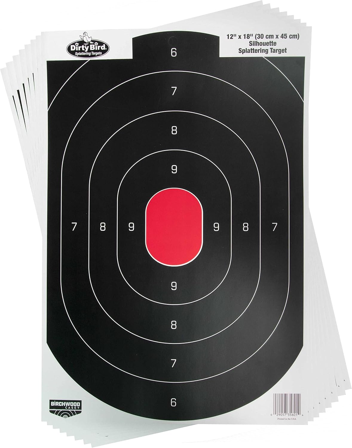 Birchwood Casey Dirty Bird 12" x 18" Paper Silhouette Shooting Targets