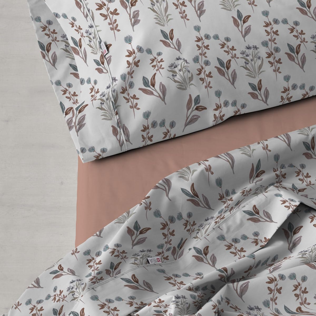 Parure de lit Laia terracotta pour créer un cocon chaleureux en hiver