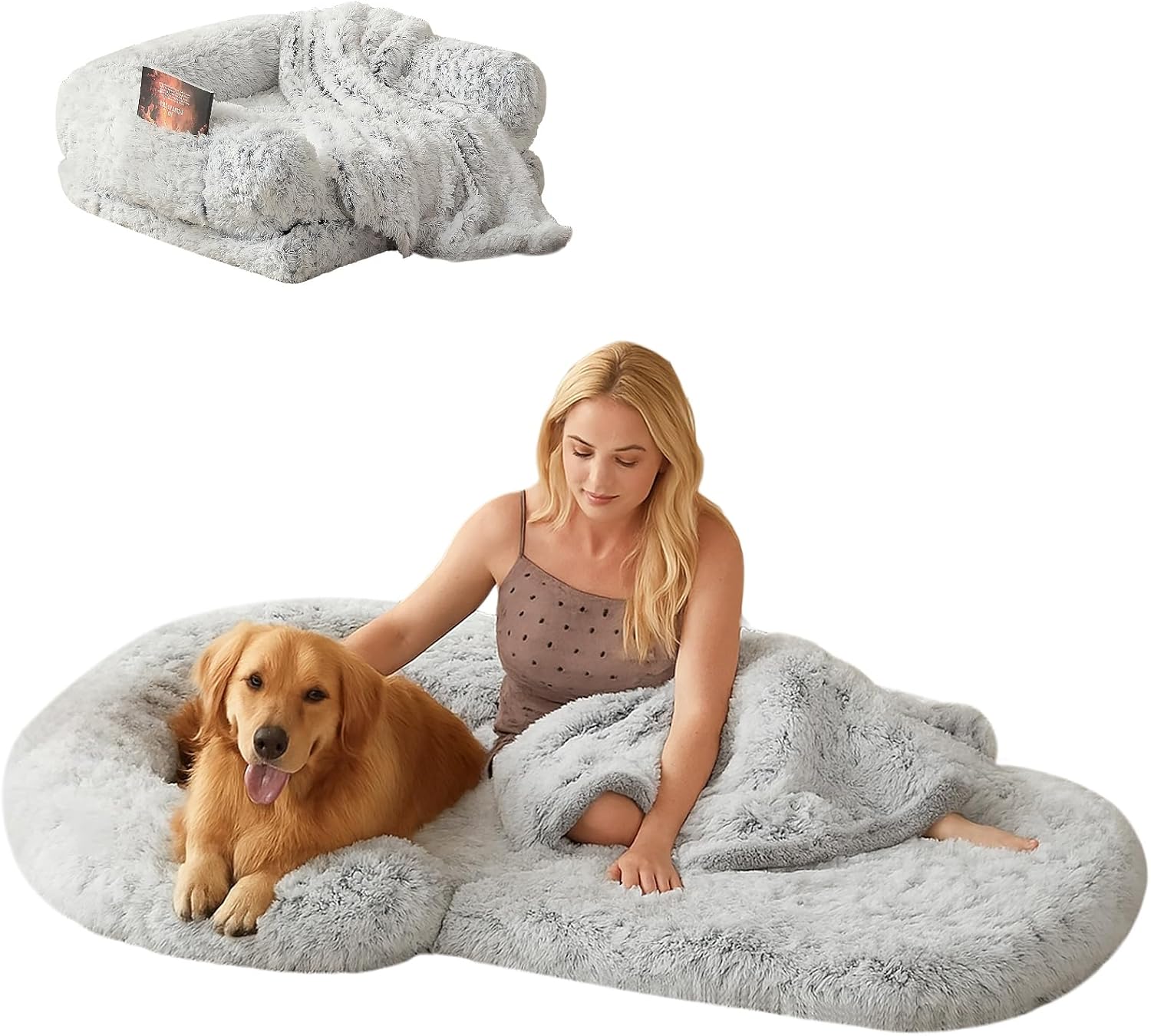 Foldable Human Dog Bed for Adult