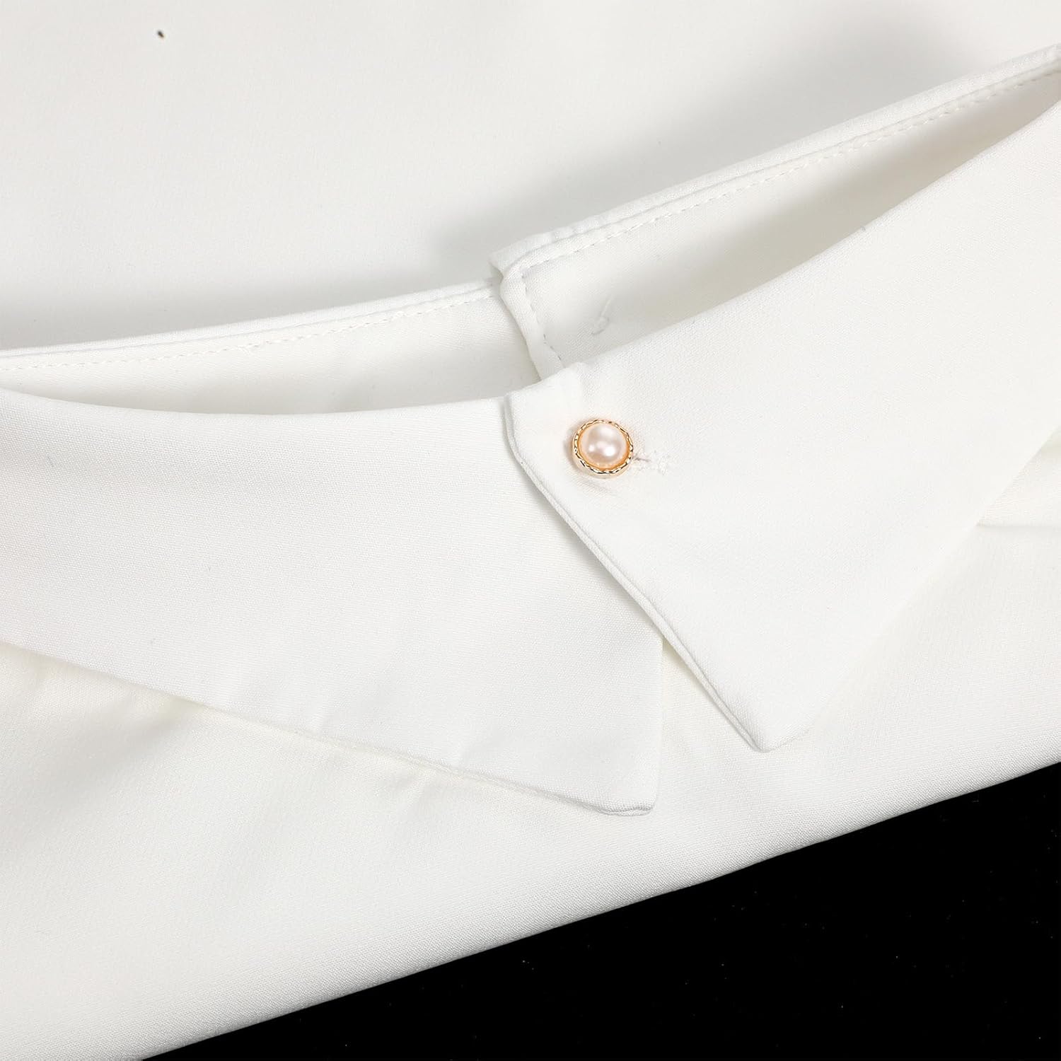 Dickey Collar for Women, White Fake Detachable Collar Classic Half Shirts Insert Blouse for Women Girls Daily - Image 5