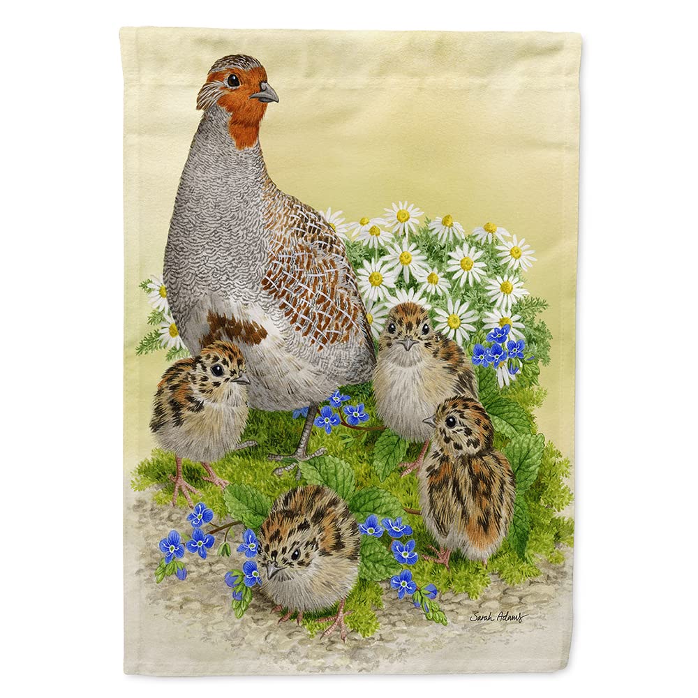 Drapeau Perdrix et Poussins une touche de tendresse pour votre maison L
