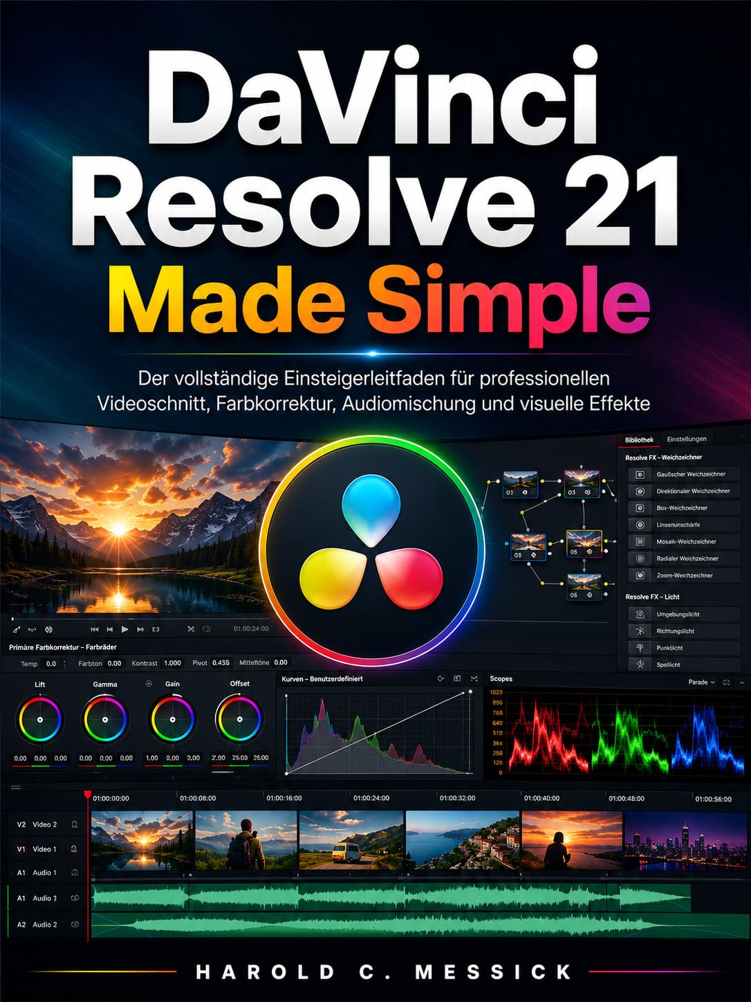 Livre DaVinci Resolve débutant guide d'apprentissage allemand
