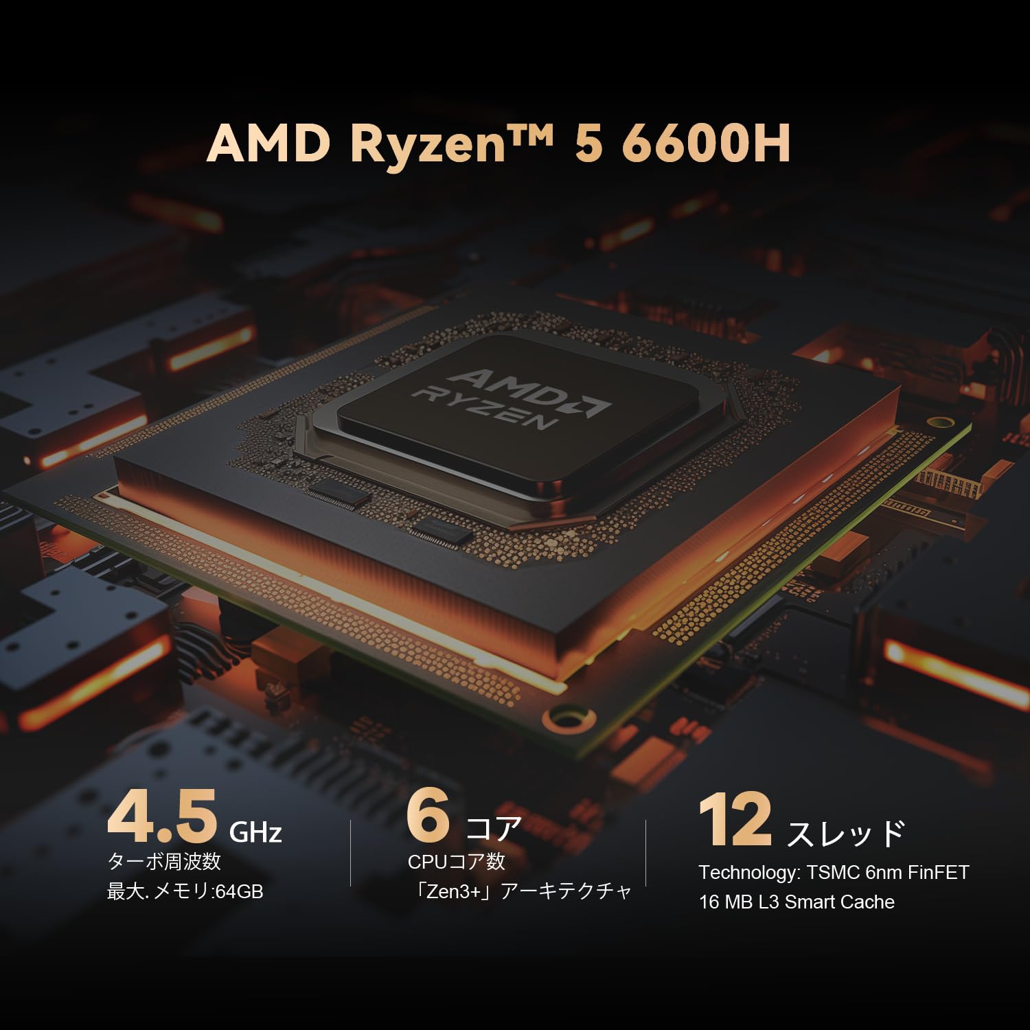 ミニPC TRIGKEY S6 R5-6600H Amazon.co.jp: ミニPC Ryzen 7 TRIGKEY Speed S6 R5-6600H(6コア