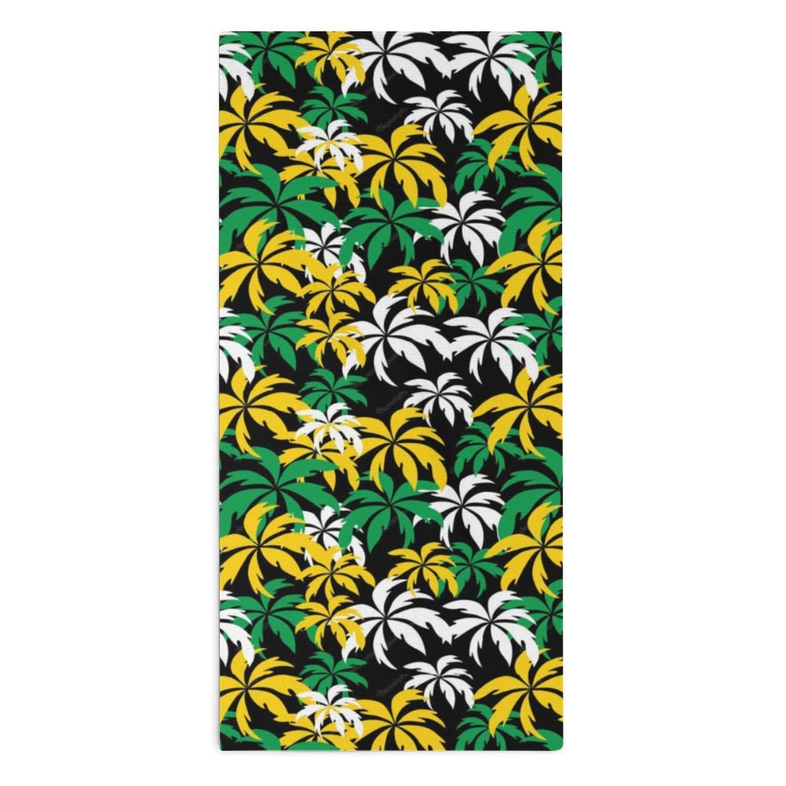 NCLQVJXZKHW Palm Trees in Jamaica Hand Towels Soft Face Towel Gym Bathroom Travel Hotel 13"x28"