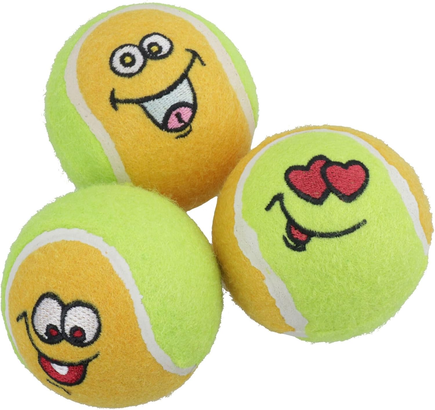 3 Medium Face Ball Engagement in A Pea Pod Dog Puppy Fun Fetch Dog Toy