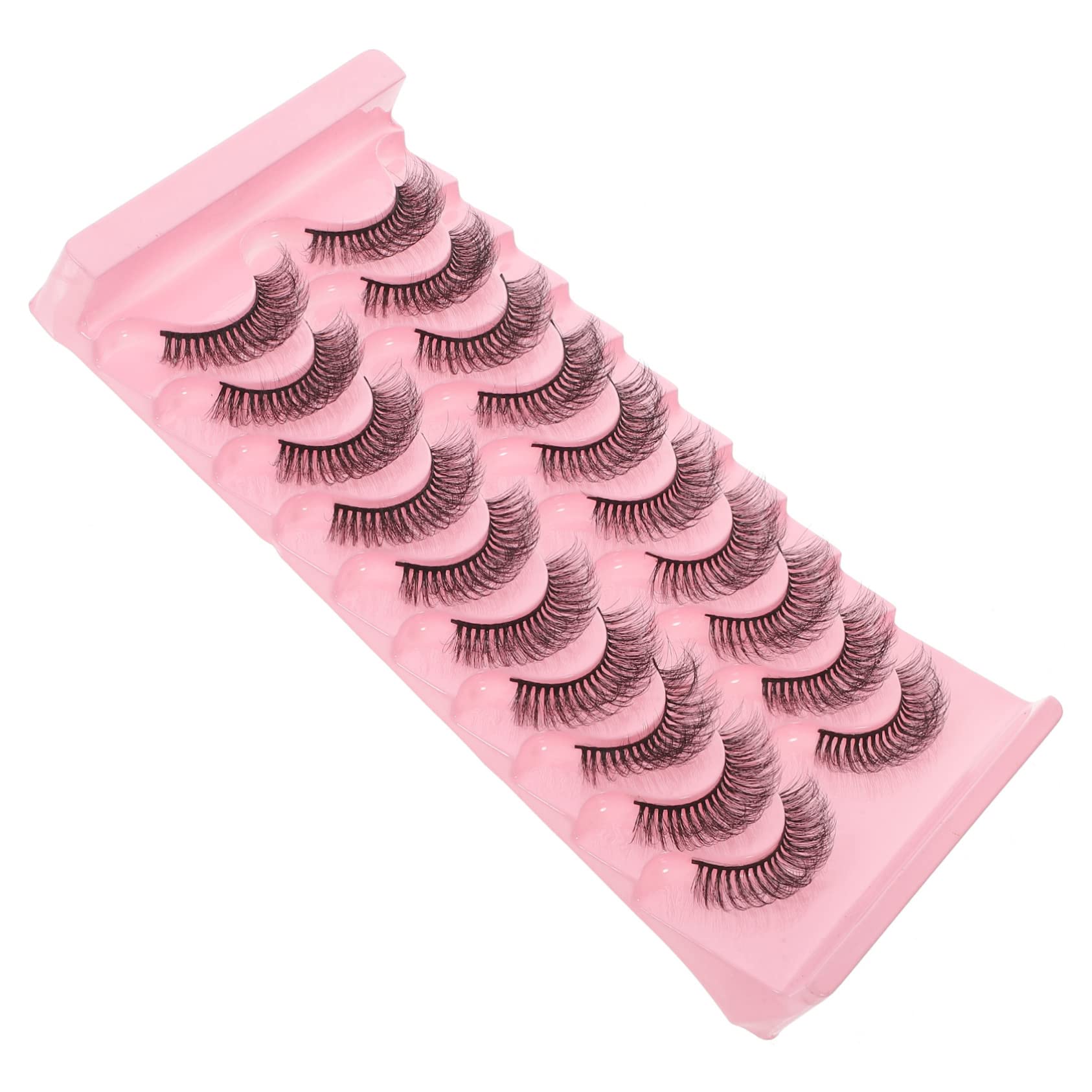 DOITOOL 40pares Pestañas Postizas Curladas De Extensiones De Pestañas Lashes y Realistas Para Maquillaje Especiales