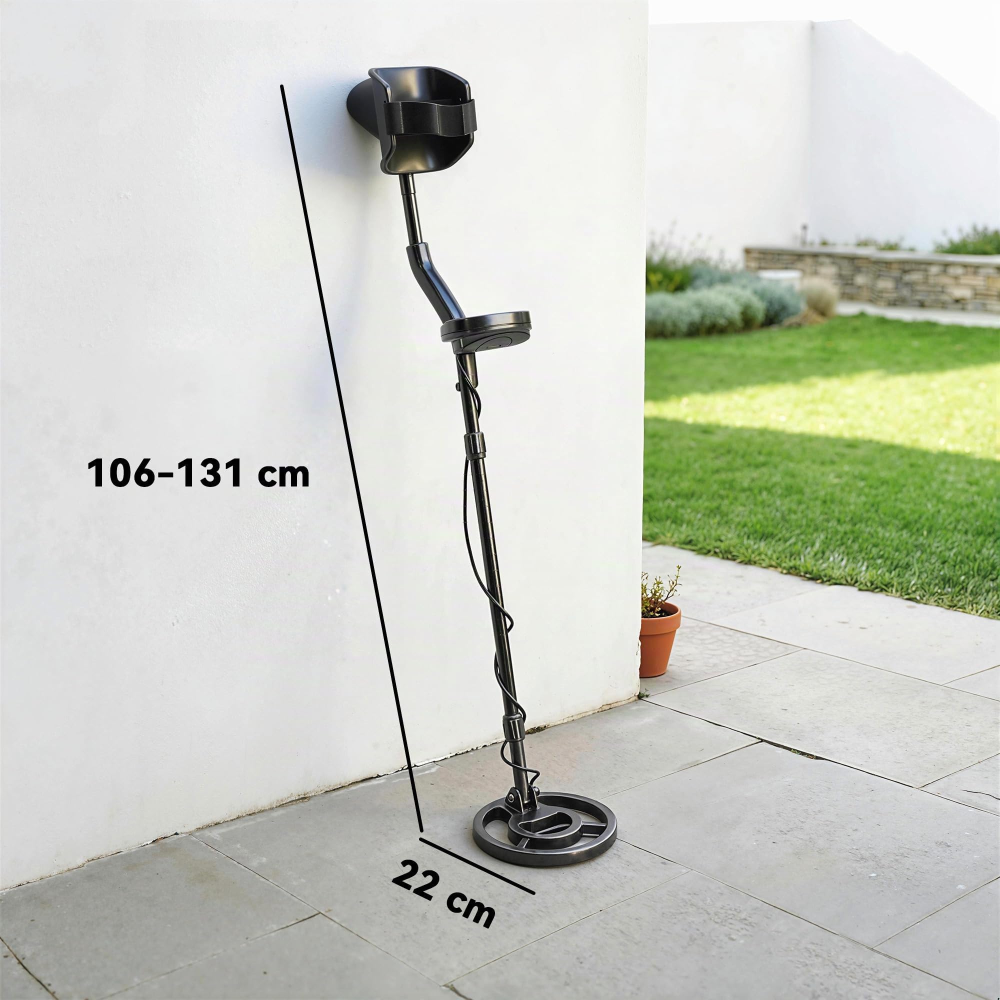 Outsunny Détecteur de Métaux Professionnel pour Adultes, Bobine IP68 LCD