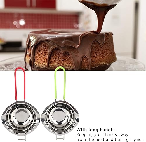 Miniatura 3 de Alvinlite Olla de doble caldera de acero inoxidable, olla de fusión de queso y mantequilla, olla para derretir mantequilla y chocolate y caramelo