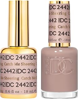 DND DC Gel Polish Set, Sheer Collection, UV Gel Polish and Air Dry Nail Lacquer, Matching Chip-Free Polish Duo, 0.5 Fl Oz Each