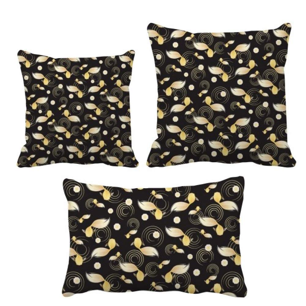 Housse de coussin aux motifs de fleurs japonaises pour salon zen