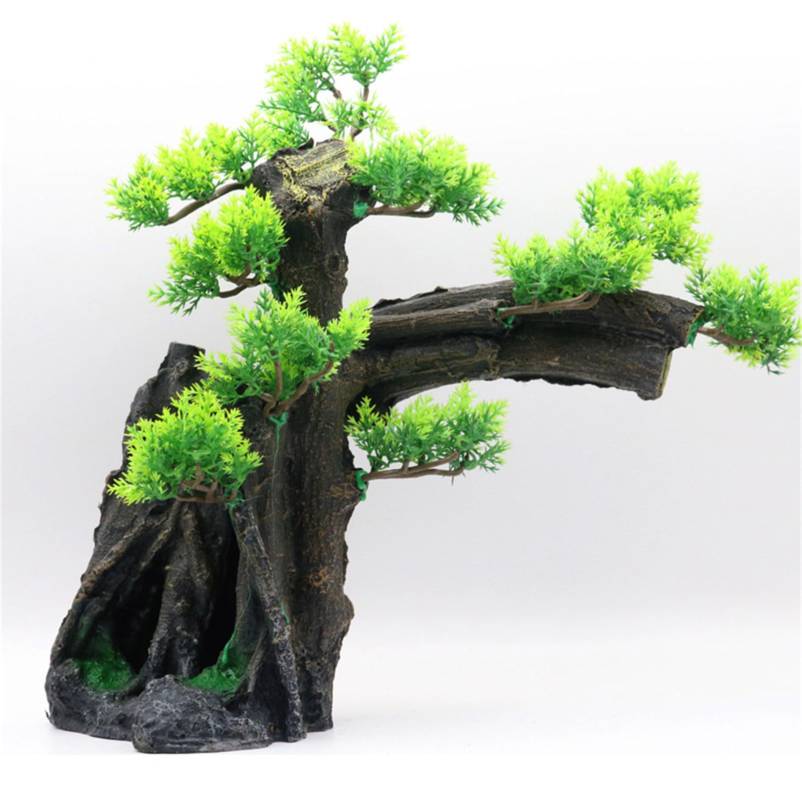 Fishtank Gamberetti Allevamento Tronco Casa Sull ' Albero Ornamento per acquari Terrari Paesaggistica Rifugio Ornamenti per acquari Acquari Pesci Grandi
