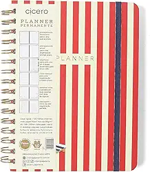 PLANNER PERMANENTE WIRE-O PRAIA SEMANAL NOTAS A5 SOL