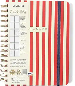 PLANNER PERMANENTE WIRE-O PRAIA SEMANAL NOTAS A5 SOL