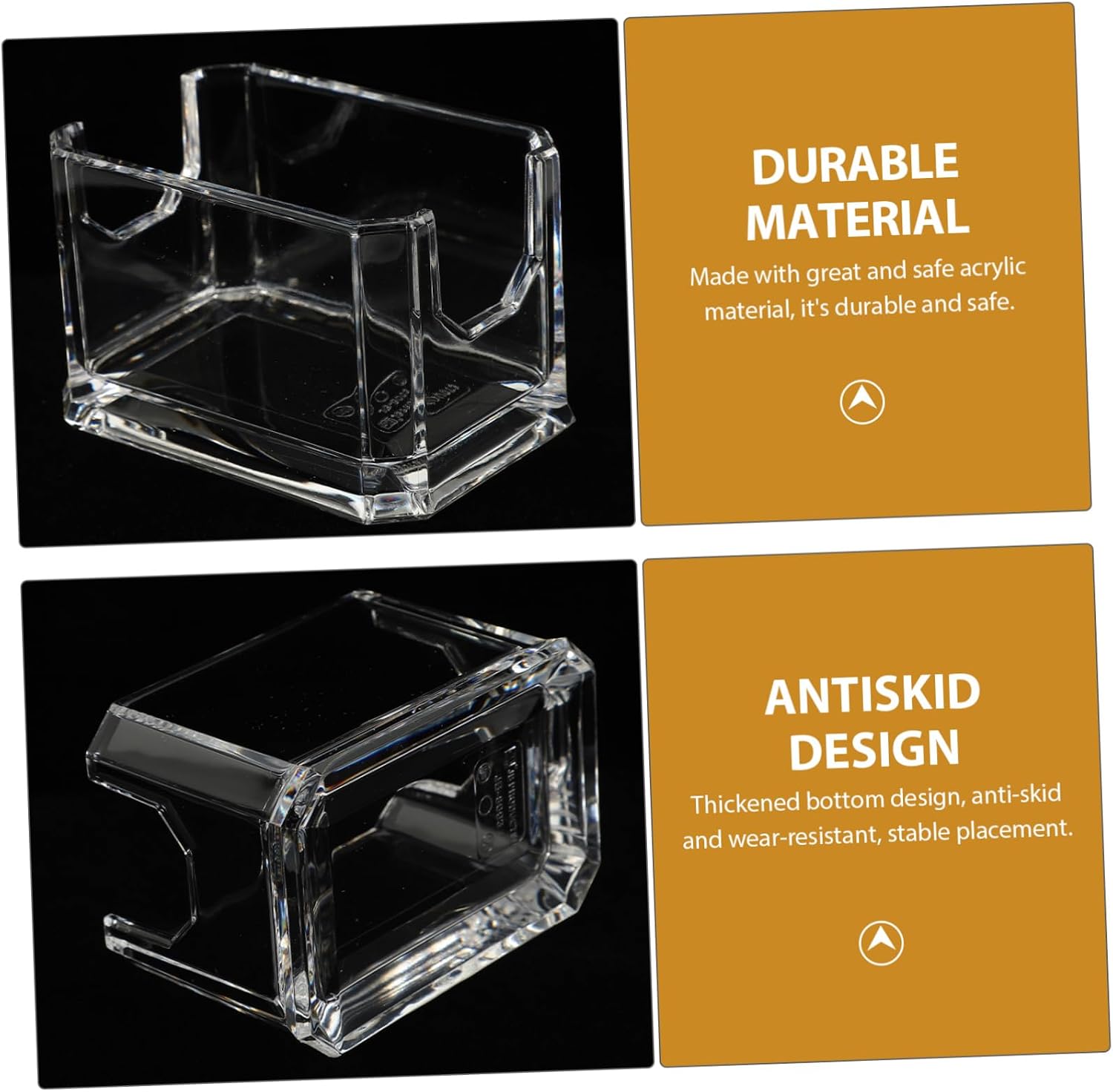 Acrylic Tea Bag Holder Box for Coffee Sugar Packet Storage
