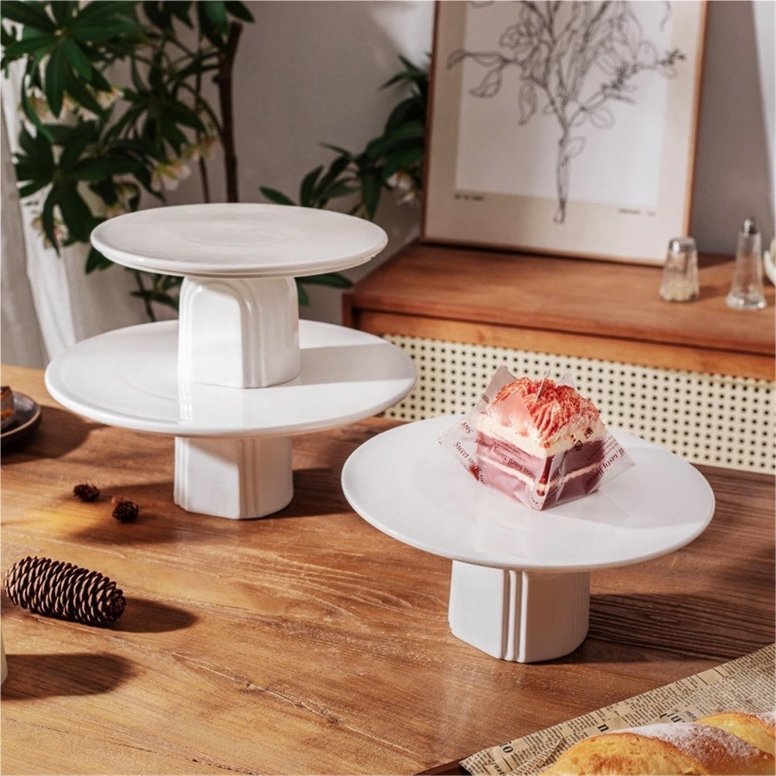 Présentoir De Table À Dessert En Céramique 1 Pièce Pour Les Gâteaux