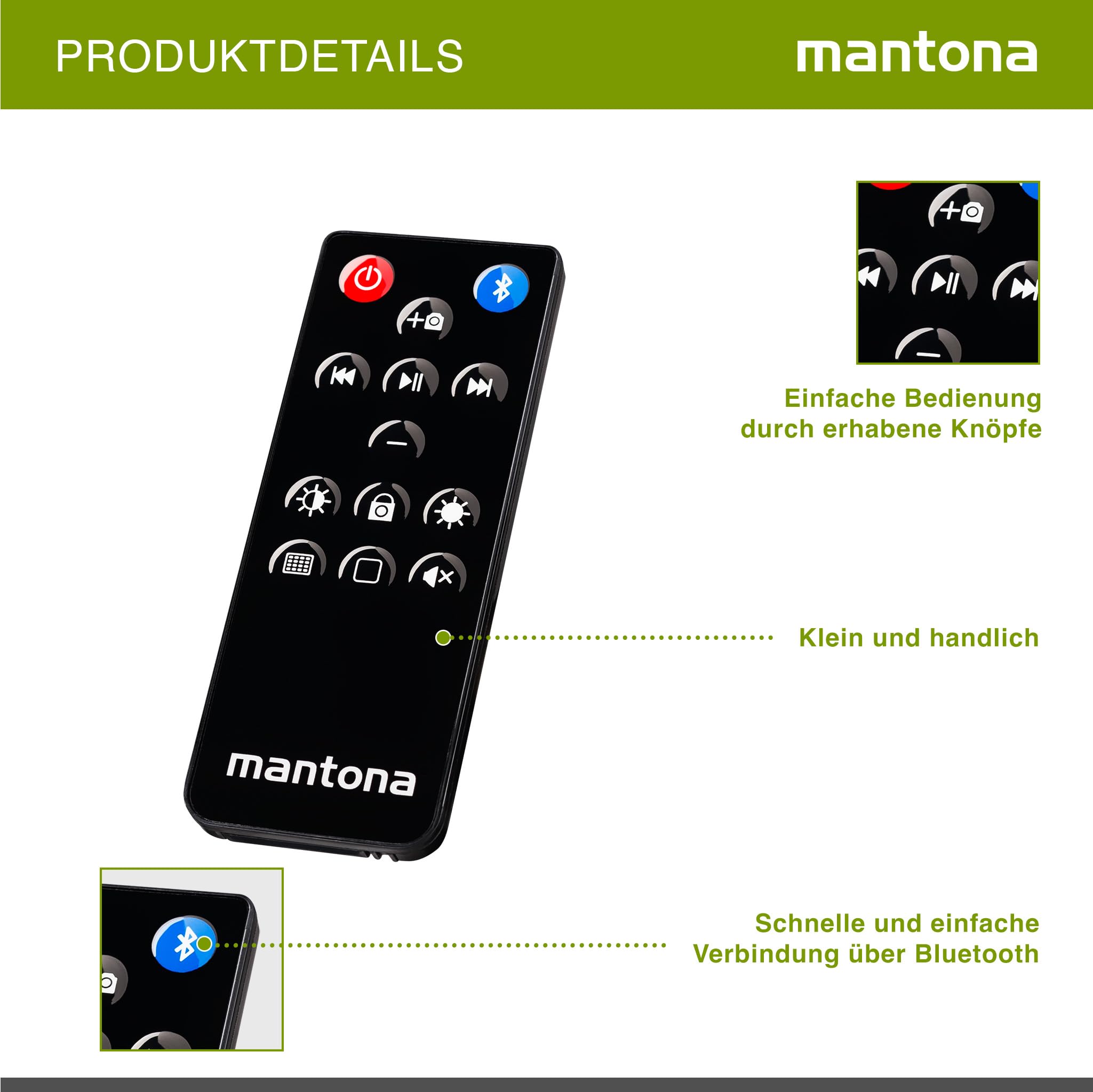 mantona Pilot zdalnego sterowania do iPhone'a/iPada