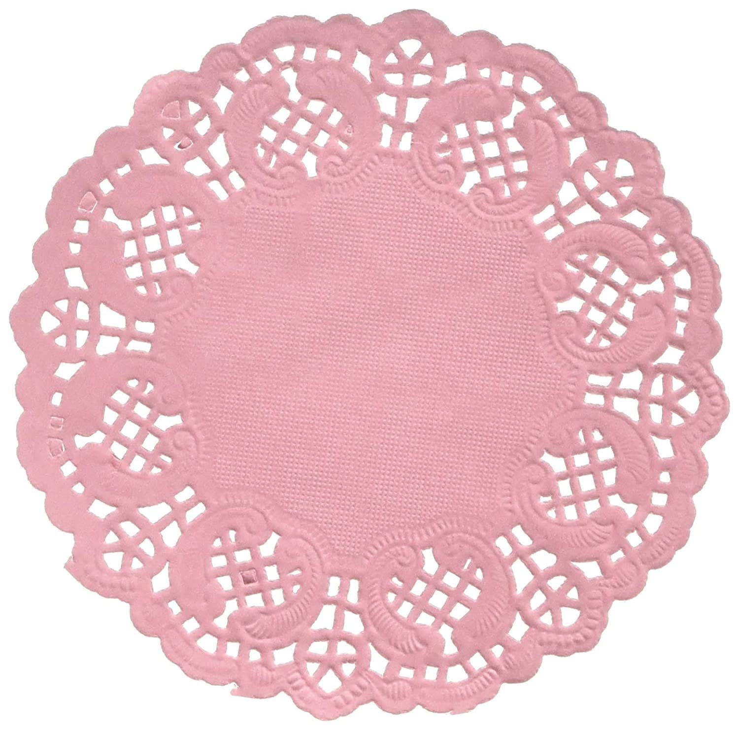 Buy APSAMBR® Pink Round Lace Paper Mats Coasters Placemats Wedding Events Party Table Gift