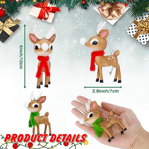 Miniatura 2 de Juego de 2 figuras de Papá Noel 2023, decoraciones navideñas de resina, adornos colgantes para árbol de Navidad, vacaciones, invierno, decoración